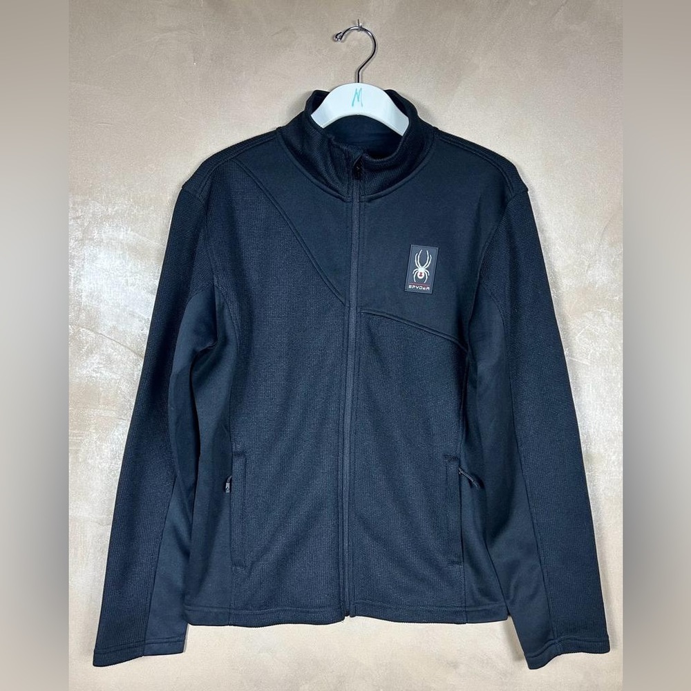 Spyder Warm Core Sweater Full Zip Up Jacket Size S /P / P Black Women’s Active